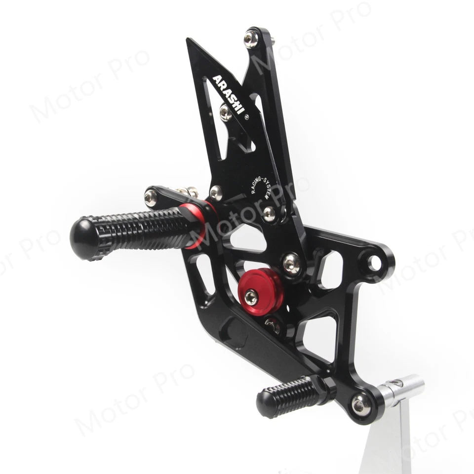 Juego de estriberas traseras ajustables para Honda CBR250R 2011-2022 reposapiés pedal Foto 3 de 4
