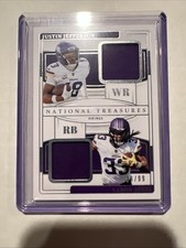 2024 Panini Justin Jefferson AND Aaron Jones National Treasures Jersey Card /99