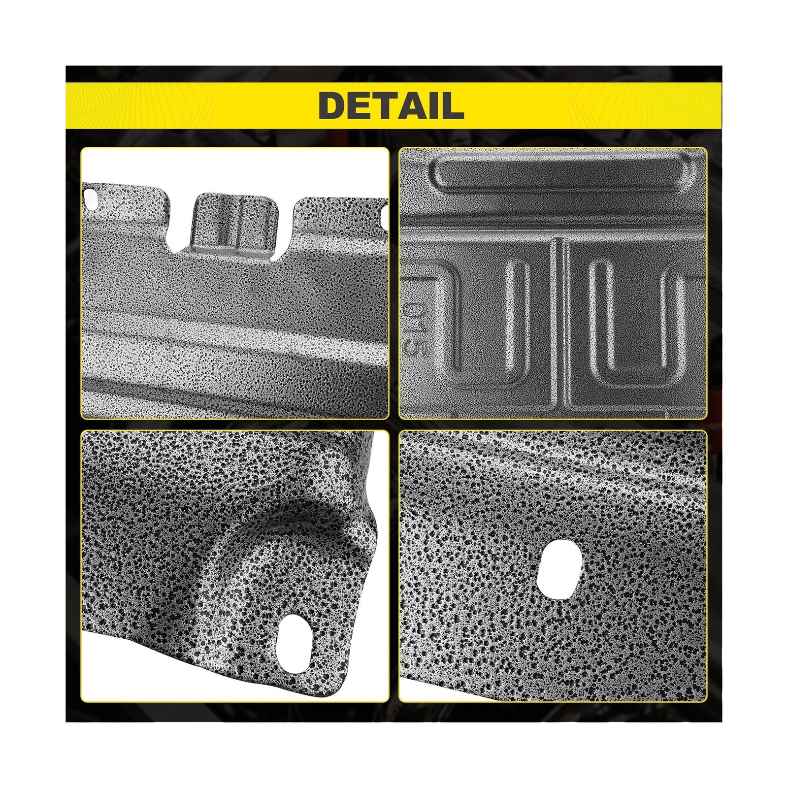 Upgrade Manganese Steel Splash Panel Shield Under Diaper Gas Motor Compatible...