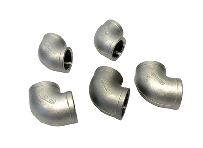 #ad #ad 4464K18 304 SS Threaded Pipe Fitting Low Pressure 90 Deg. Elbow 1 1 2quot; NPT 5PK $49.99