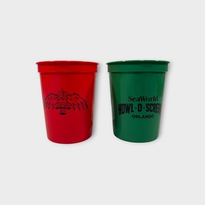 Spooky Empire Orlando 2026 SeaWorld Howl-O-Scream Gwar Souvenir Cups Set of 2