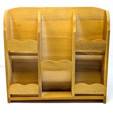 Vtg Wood Scalloped Knick Knack Shelf | Wooden Spice Rack | Cottage Granny Core