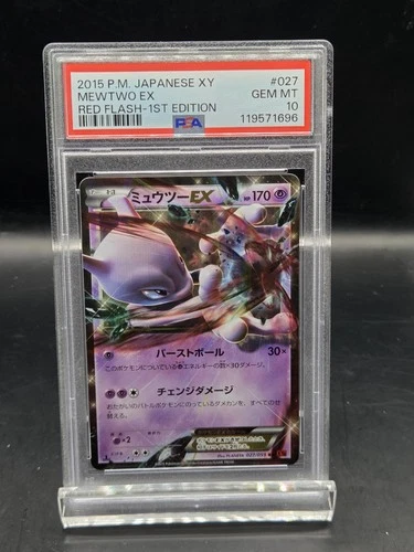 PSA 10 Mewtwo EX 027 Pokemon XY Red Flash Japanese 2015 1st Edition