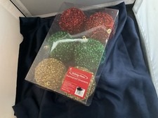 Set Of 6 Shatterproof Ornaments NIB