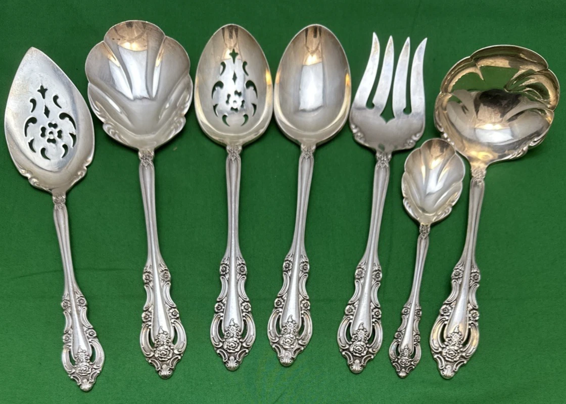 7 Pc SILVER ARTISTRY Silverplate SERVING PCS Casserole Sugar Pie Cold Meat More!