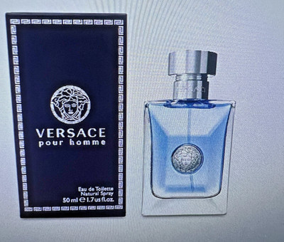 Versace Pour Homme Eau De Toilette Spray For Men 1.7 oz / 50 ml AUTHENTIC SEALED
