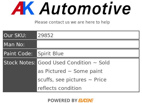 Ford Fiesta MK7.5 13-17 ST ST180 Side Skirts Sill Covers Pair Spirit Blue VC - Picture 14 of 14