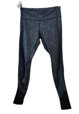Lululemon 8 Drop It Like It's Hot Tight Butterfly Black White Luxtreme Mesh