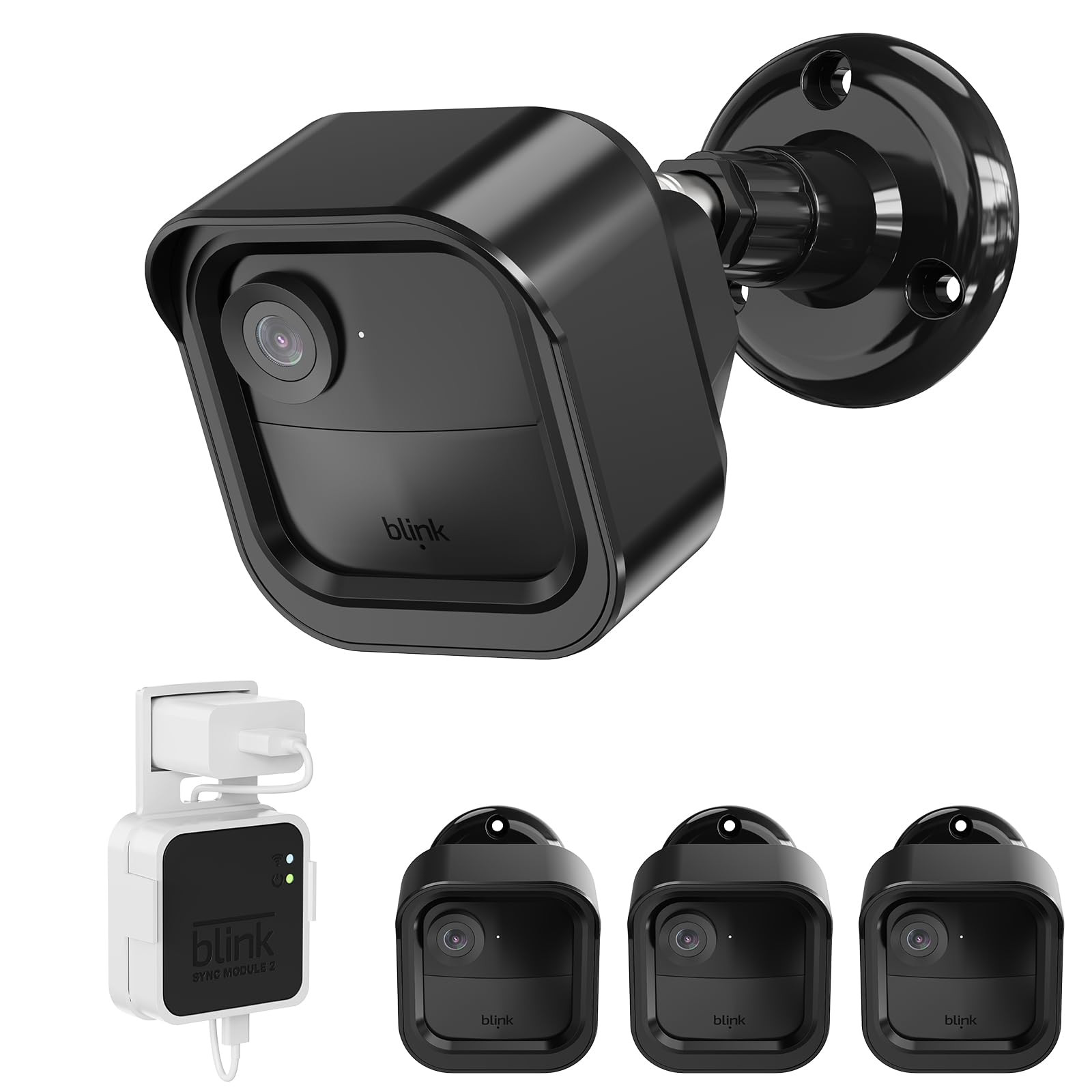 3 Pack All New Blink Outdoor & Indoor Wireless Home Security Camera System Mount