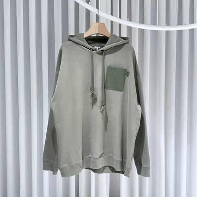 Loewe 2XL / Anagram Leather Patch Hoodie 141873520
