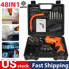 Electric Cordless Rechargeable Screwdriver Mini Power Screw Driver Tool Bits A 
