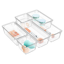 Clear Drawer Organizer Set 6 Pack Acrylic Sto...