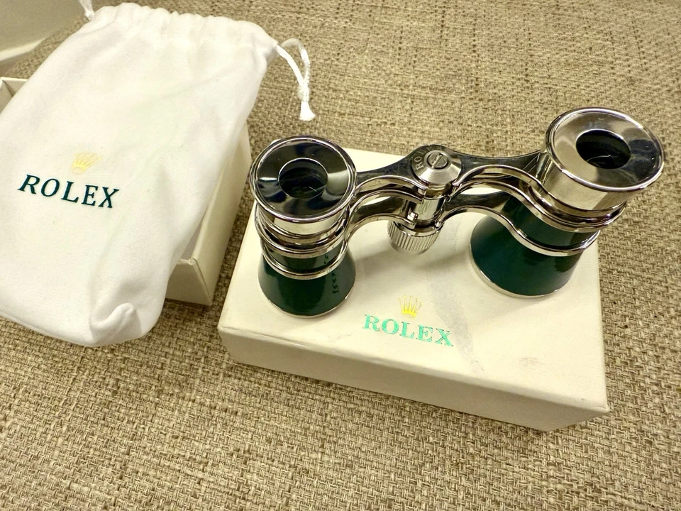 💚👑🔭Rolex Green Opera Binoculars – Brand New Collectible w/ Box & Pouch 🔭👑💚 - Image 3 of 4