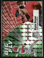 2021 Panini Mosaic #BF4 Bryce Harper Big Fly Mosaic Green 4Q
