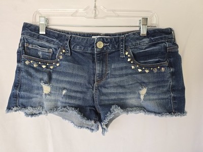 Express Women's Blue Denim Shorts Size 8