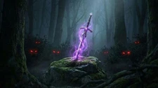 Digital Image Picture Photo Pic Wallpaper Background 4K Alchemy Sword Magic Fant