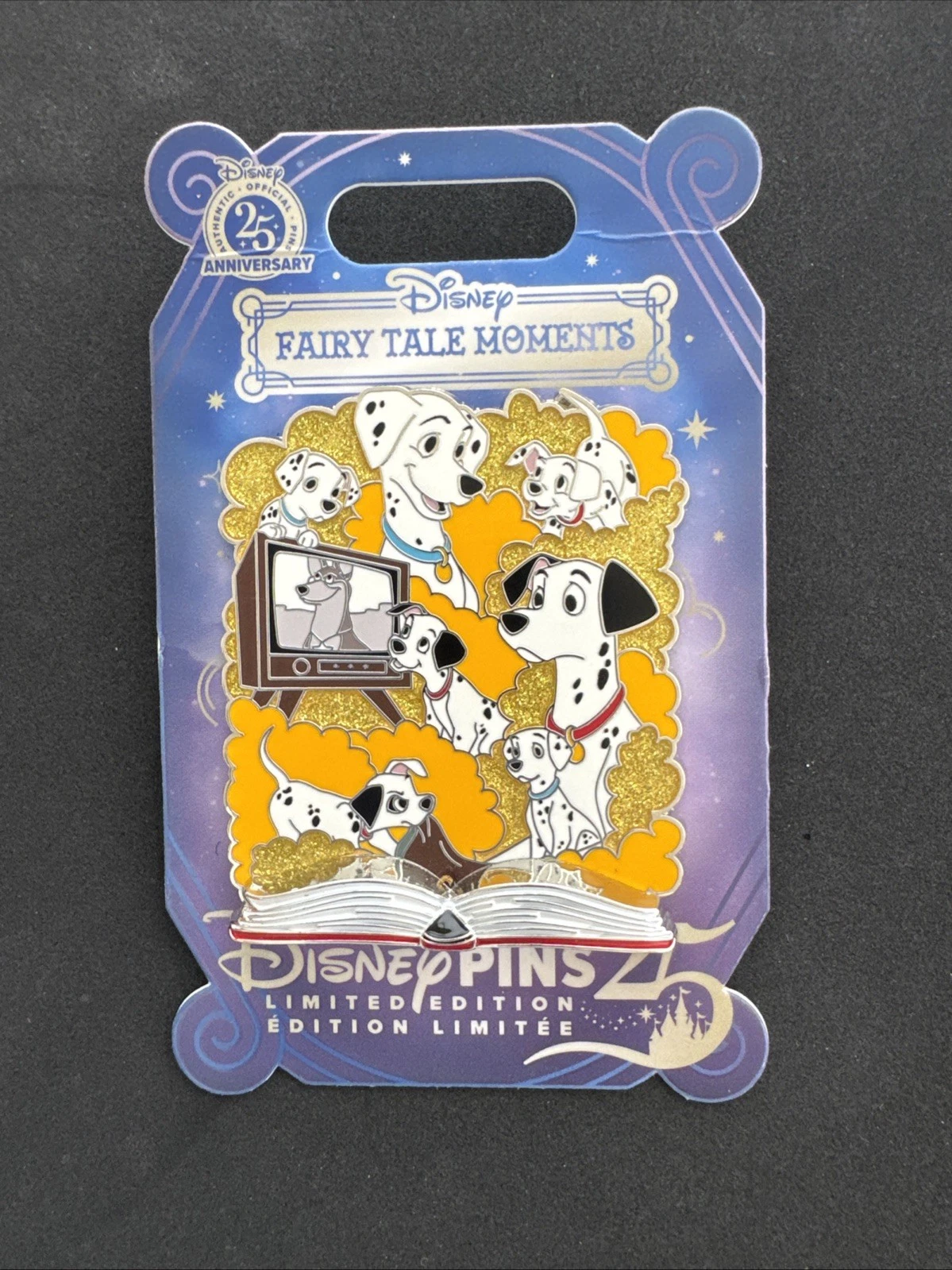 2025 Fairytale Moments Disner Pin 101 Dalmations Limited Edition Disney Pin LR