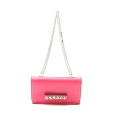 Valentino Leather Shoulder Bag Women Pink One Size