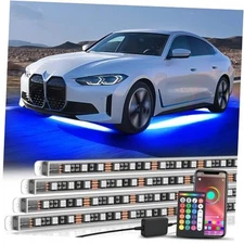  4Pcs Aluminum Underglow Light Strip 4Pcs Aluminum Underglow Strip Lights RGB