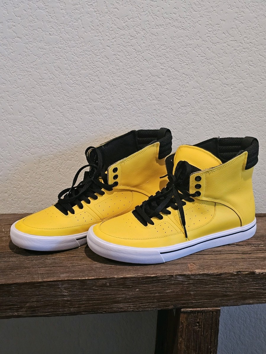 Supra Spectre Kondor Lil Wayne's High Top Yellow Sneakers Size