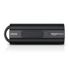 Amazon Basics 256GB USB 3.1 Flash Drive Black 130MB/s Ultra Fast Lightweight