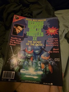 TEENAGE MUTANT NINJA TURTLES II THE SECRET OF THE OOZE OFFICIAL MOVIE MAGAZINE