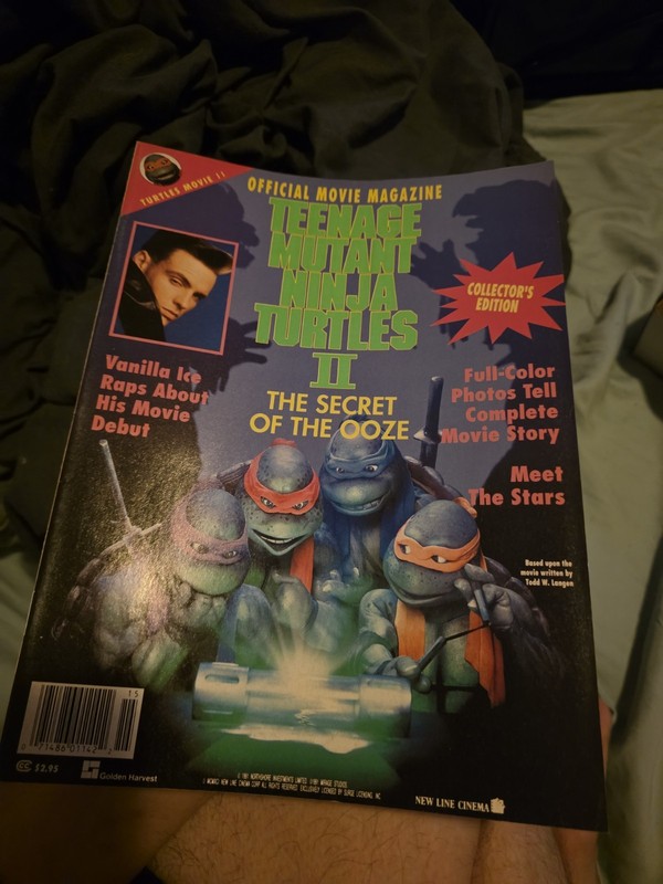 TEENAGE MUTANT NINJA TURTLES II THE SECRET OF THE OOZE OFFICIAL MOVIE MAGAZINE