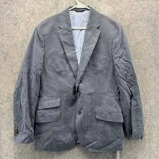 Banana Republic Blazer Mens 42R Gray Stripe Modern Slim Fit Sport Coat