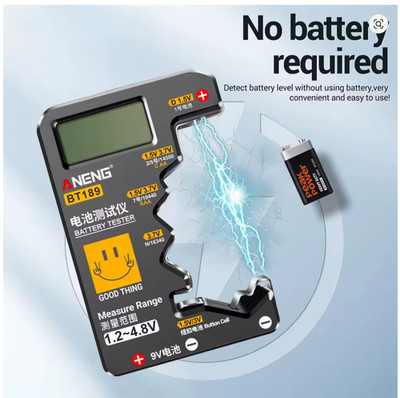 ANENG BT189 LCD-Display Batterie Tester - 9V N D C AA AAA  Universal Tool