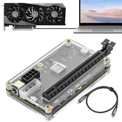 PCIE 3.0 x16 22Gbps eGPU DOCK, Thunderbolt 4 cable, with external GPU NVIDIA ...