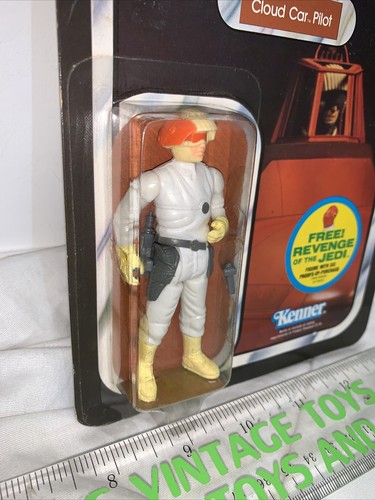 Figura de acción Star Wars ESB Cloud Car Pilot 48 espalda 1982 Kenner No. 69630 NRFP - Imagen 2 de 12