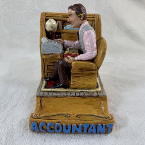 Vintage 1981 Lauren Marems Business Card Holder Accountant