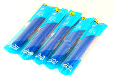 MISSION Instant Cooling Towels Mission Blue Reusable 8x30 Lot Of 5