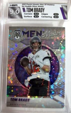 2021 PANINI MOSAIC TOM BRADY SILVER DISCO MEN OF MASTERY HGA MINT 9 STUNNER