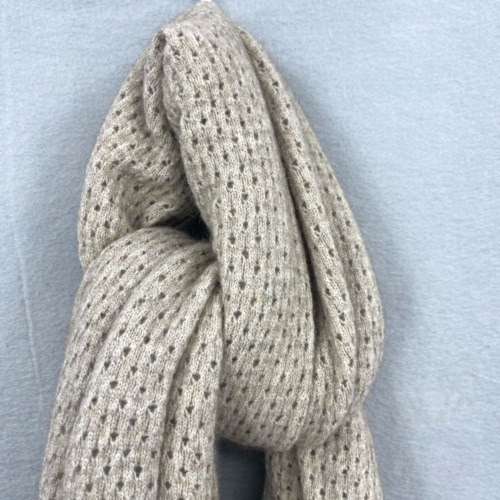 Merino Snug Wrap Knit Possum Wool Scarf Basket We… - image 1