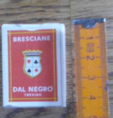 Bresciane Dal Negro Kartenspiel im Miniformat ca.40 x 50 mm, Top Zustand 