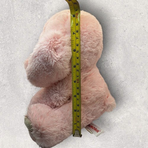 Aurora Baby Pink Elephant 8" Lovey Security Plush Stuffie Toy Soft Weighted - Picture 2 of 11