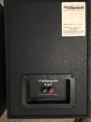 Klipsch KG-1 Speaker Pair | eBay