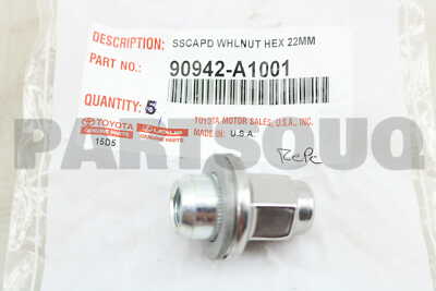 90942A1001 Genuine Toyota NUT, HUB (FOR AXLE) 90942-A1001 Lug Nut