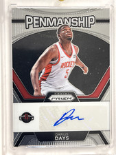 2023-24 Panini Prizm DARIUS DAYS Penmanship Rookie RC Auto Rockets Basketball