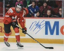 Switzerland Nando Eggenberger Signed Autographed 8x10 NHL Photo COA #3