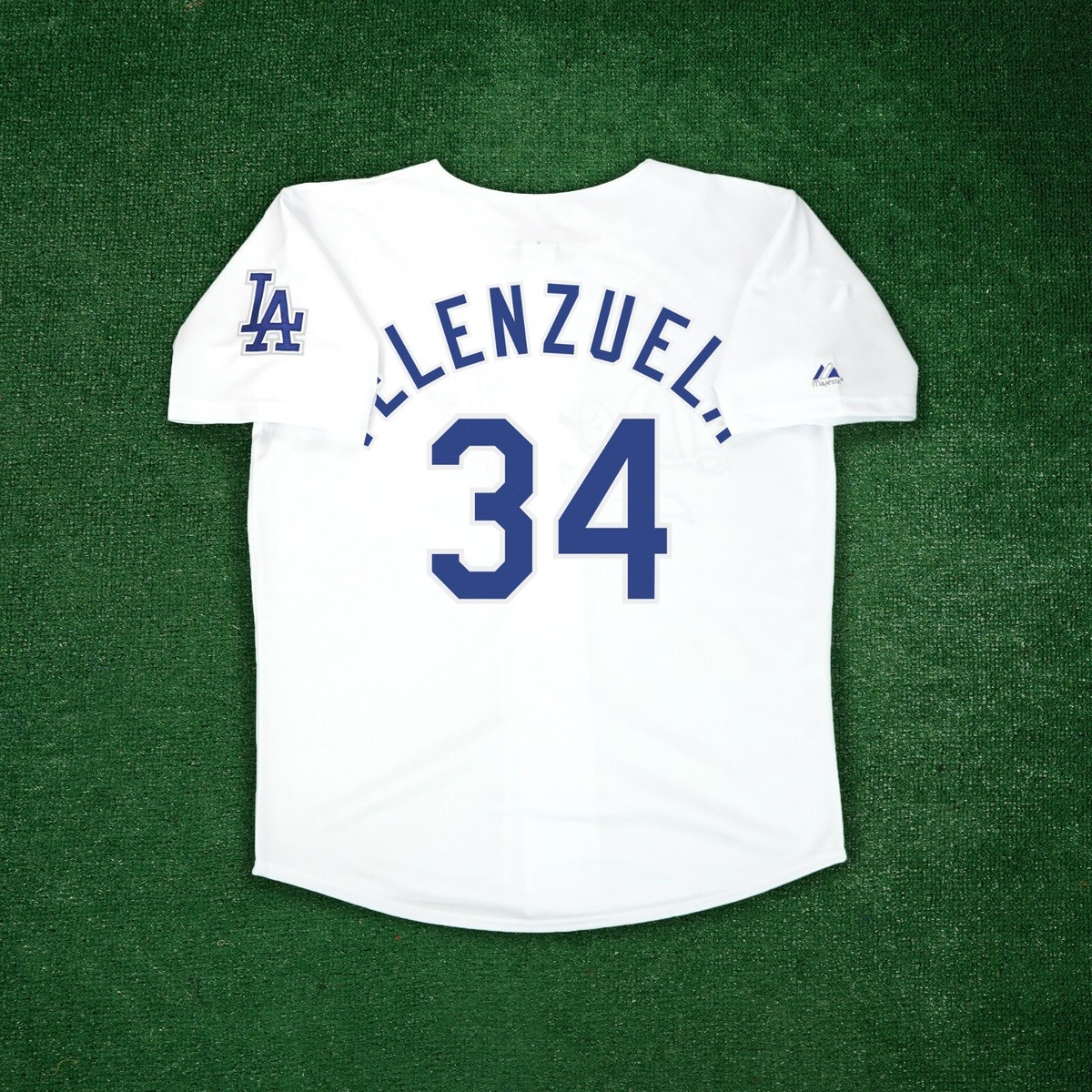 Fernando Valenzuela Los Angeles Dodgers Cooperstown Home White Jersey w/  Patch