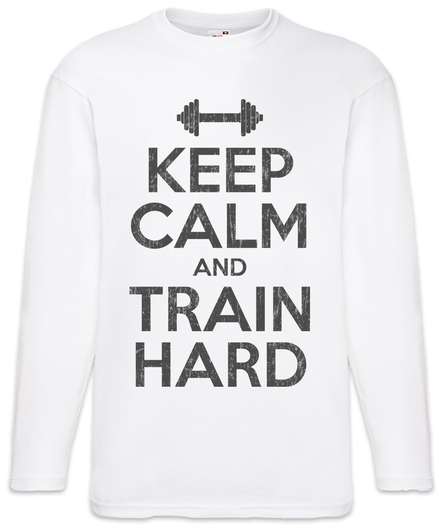ALTRA T shirt uomo manica lunga Keep Calm And Training Hard palestra dolore no gain