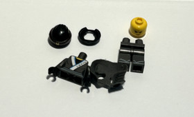 LEGO Ninjago Movie Minifigure Nya Water Ninja-  2017 MISSING TOP PART OF MASK