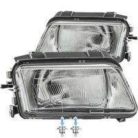 Halogen Scheinwerfer Frontscheinwerfer Set H4 FüR Audi A4 Avant Inkl. Lampen