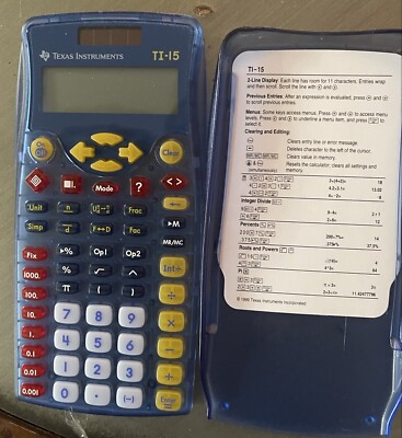 Texas Instruments TI-15 Scientific Solar Calculator