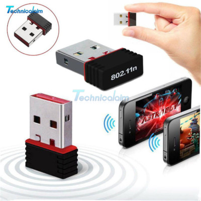 Mini USB 150Mbps 150M WiFi Wireless Adapter Network LAN Card WLAN 802.11n/g/b