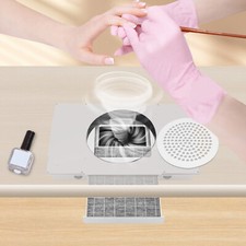100W Professional Invisible Electric Nail Dust Collector Tool with 4 turbo Fans