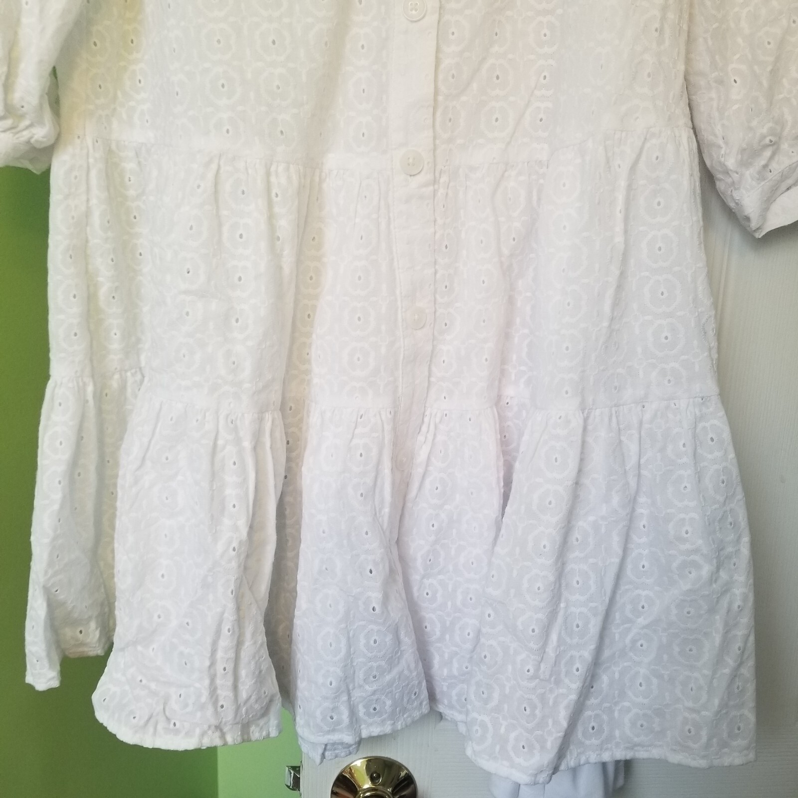 Tommy Hilfiger Essential Daisy Eyelet Dress Women’s Size 2 White image 3