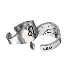Zodiac Sign Signet Ring - Leo - Symbol Jewelry
